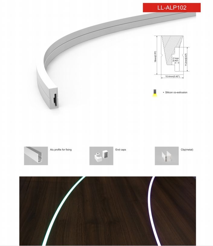 LED Profile Silicon co-extrusion
