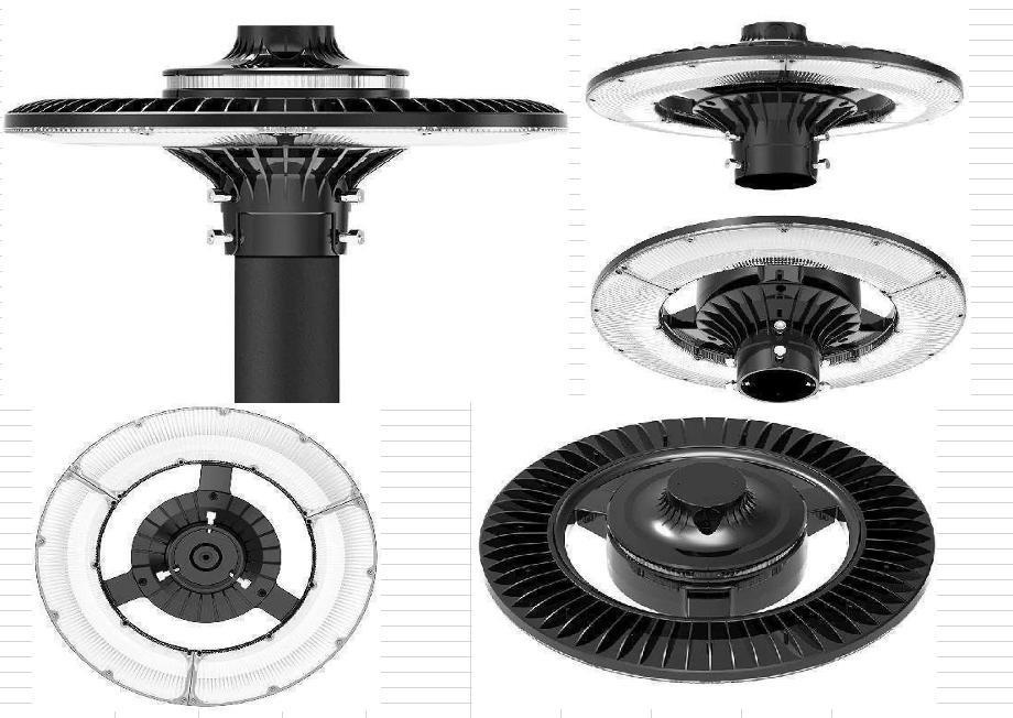LED POST TOP LIGHT US STOCK 60W-200W