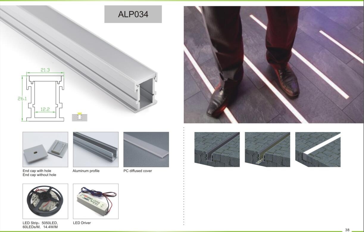 LED Aliminium Profile ALP034 Ground