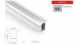 LED Profile Slim ALP117 PC Cover