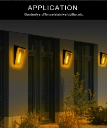 LED SOLAR WALL LIGHT RGB