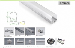 LED Aliminium Profile ALP044-PC Round