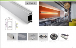 LED Aliminium Profile ALP049-R  TWO SIDE LIGHTING