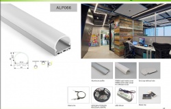 LED Aliminium Profile ALP066 Round PC Cover