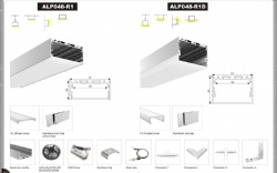 LED Aliminium Profile ALP048-R1 ALP048-R1D